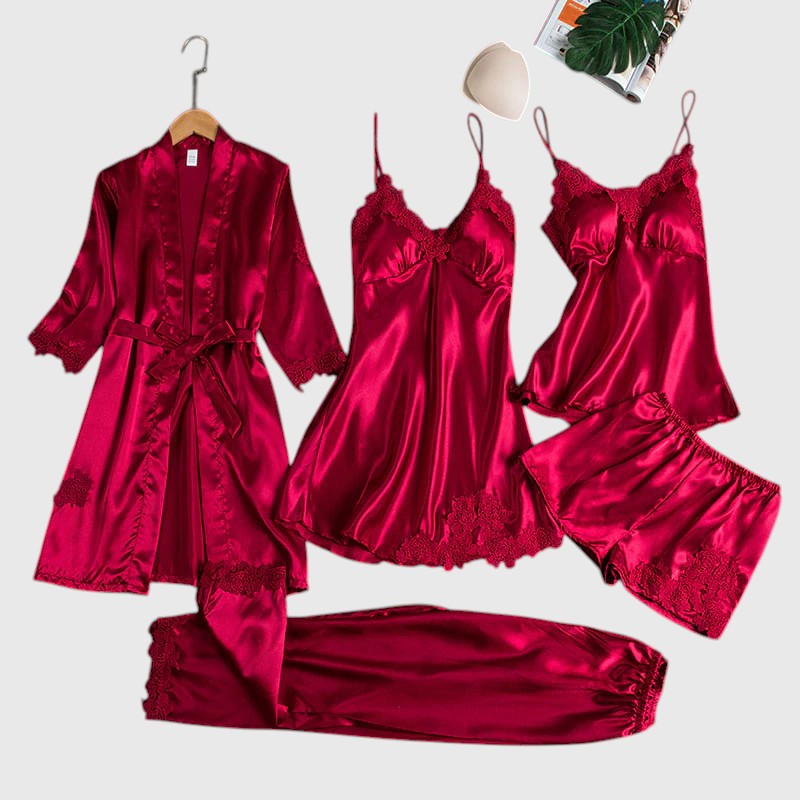Amber - Women's 5-Piece Nightwear Set