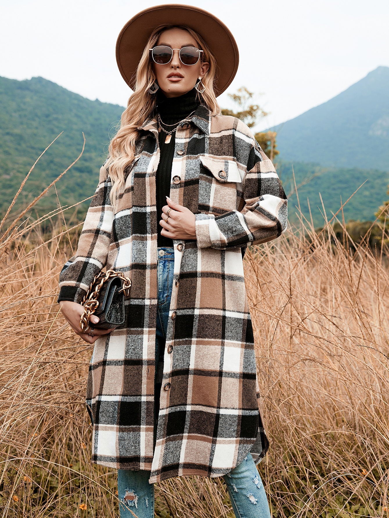 Brielle – The Plaid Statement Shacket