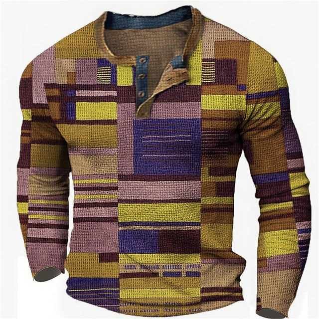 Mike - Long Sleeve Shirt With Pattern 8