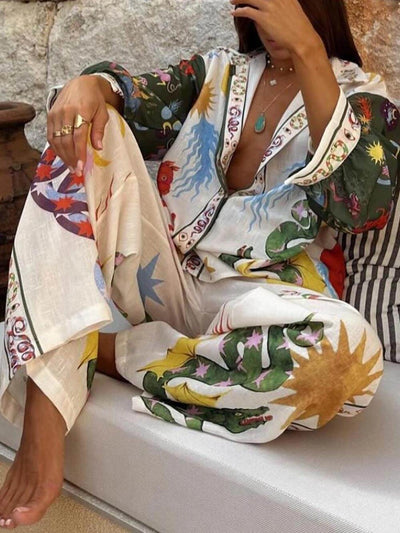 Suri – Celestial Print Two-Piece Set