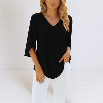 Serina – Elegant Split-Sleeve Summer Blouse