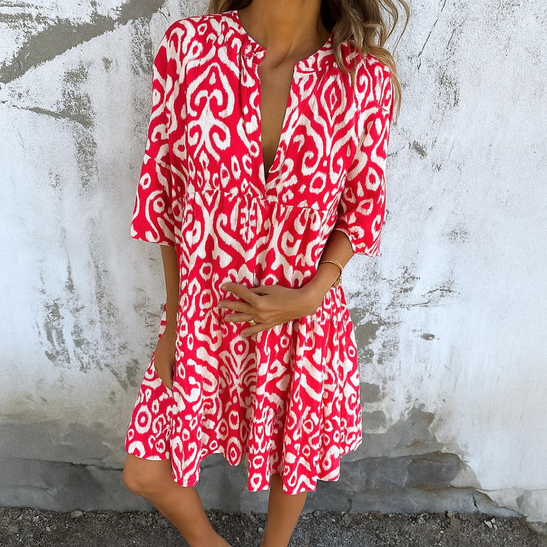 Daisy – Elegant V-Neck Dress