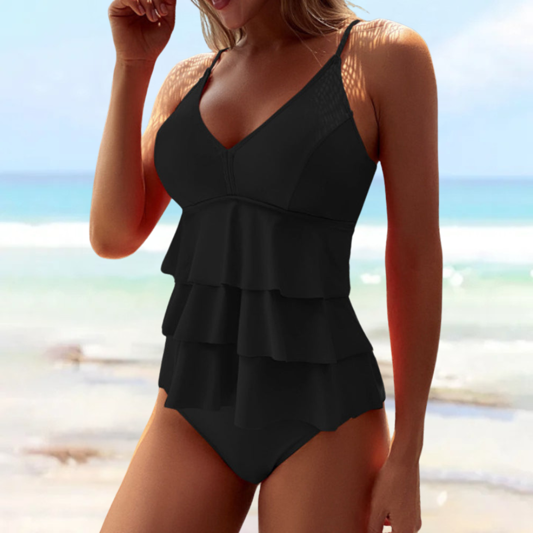 Ria – Shaping Swimsuit with Ruffle Detail