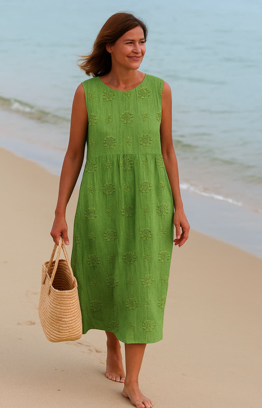 Solenya – Elegant Breezy Midi Dress