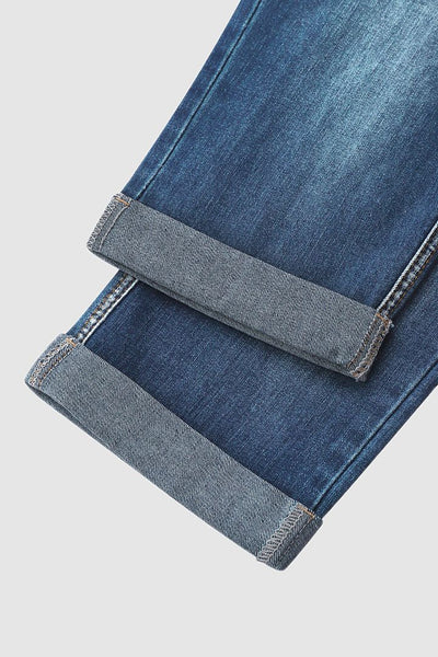 Nashwa - Denim Cropped Pants