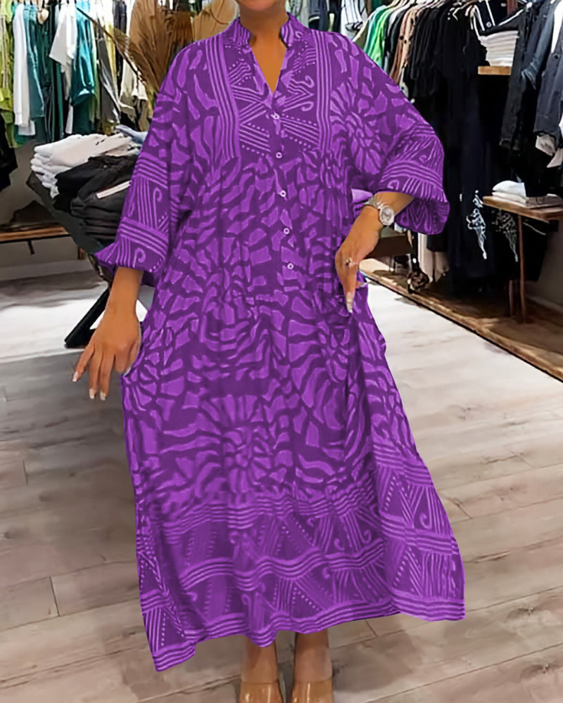 Lenara – Effortless Maxi Dress with Print