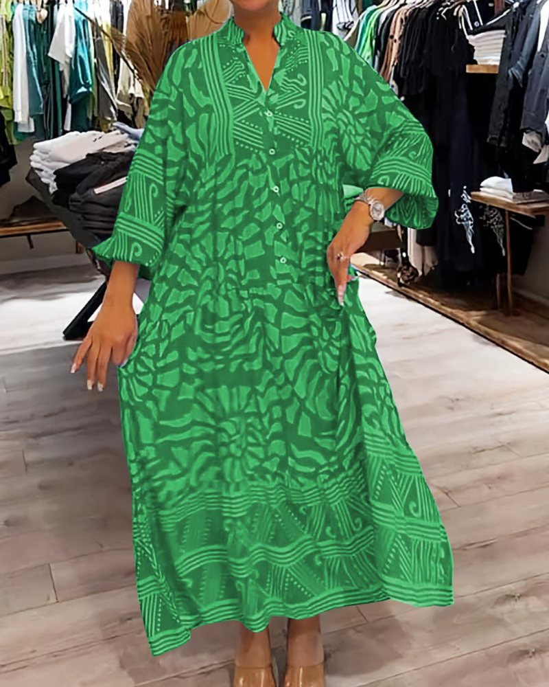 Lenara – Effortless Maxi Dress with Print