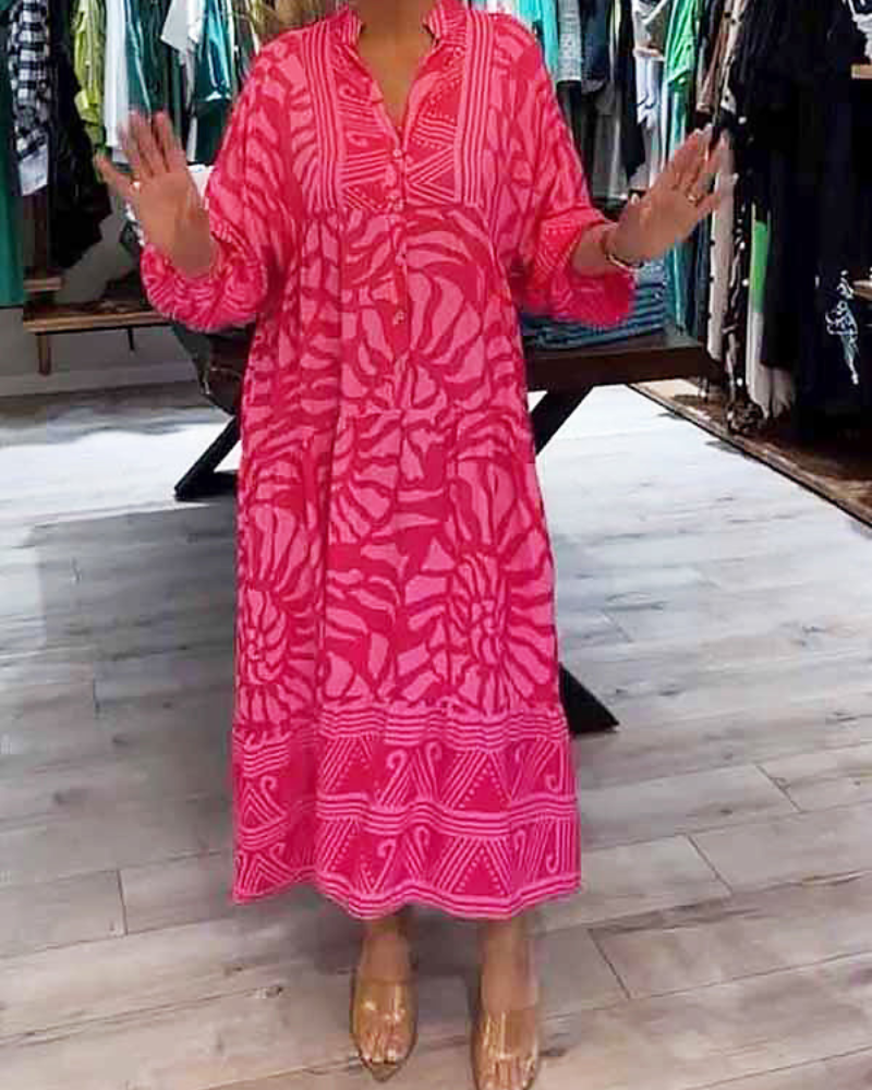 Lenara – Effortless Maxi Dress with Print