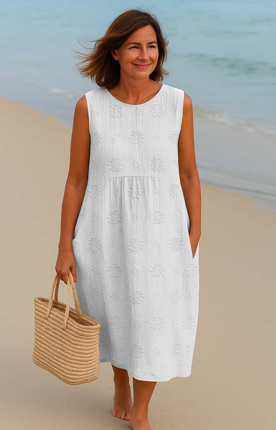 Solenya – Elegant Breezy Midi Dress