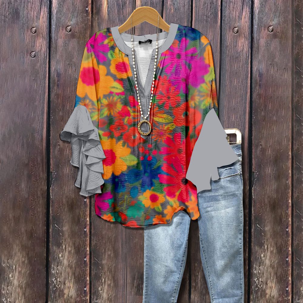 Susann - Vintage Floral Blouse 5