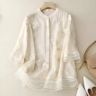Allegra - Elegant Floral Blouse