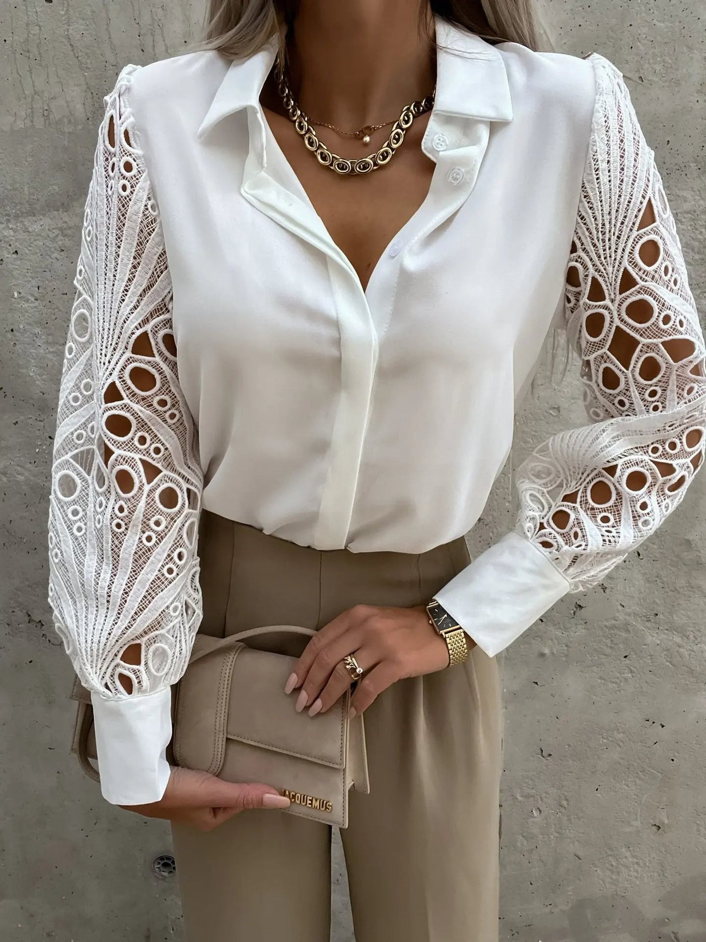 Lilia - Fancy Sleeve Blouse