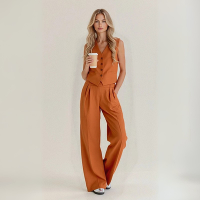 Xania - 2-Piece Vest Casual Pants Set