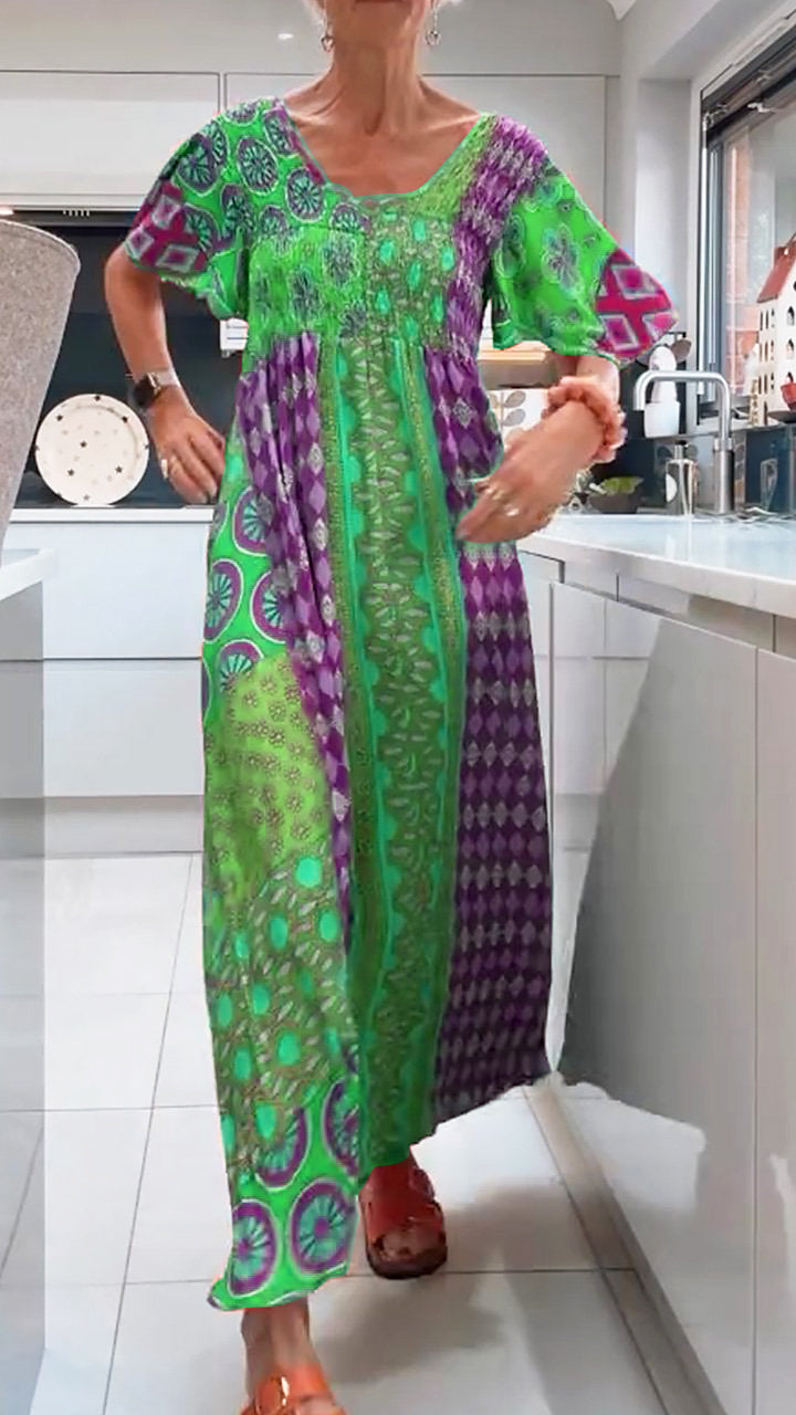 Poppy – Elegant Paisley Midi Dress