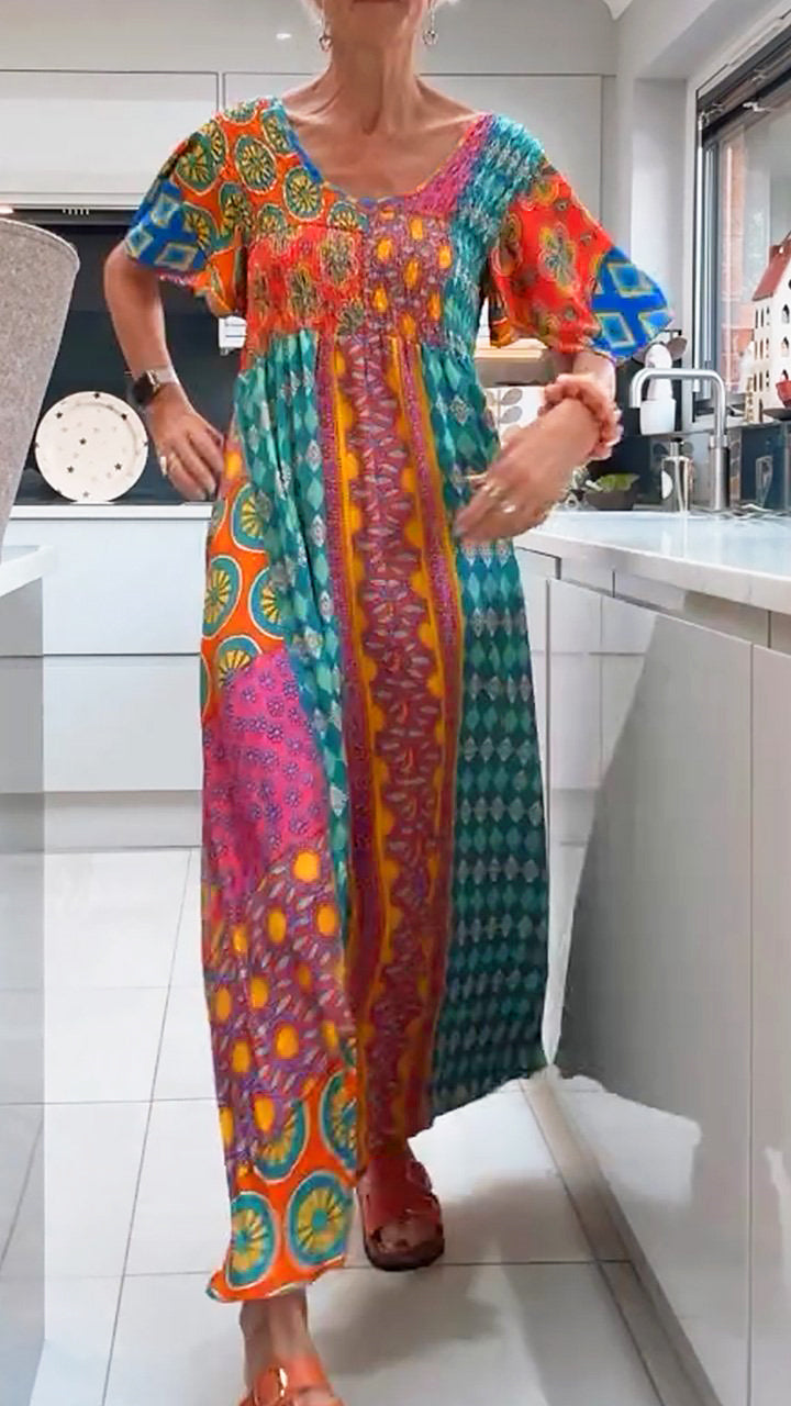 Poppy – Elegant Paisley Midi Dress