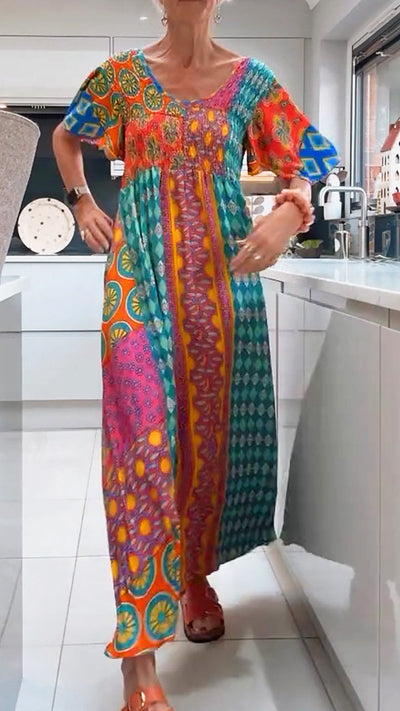Poppy – Elegant Paisley Midi Dress