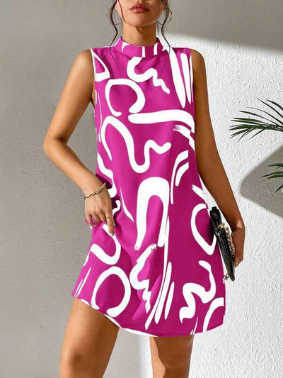 Néa – Abstract Print Mini Dress
