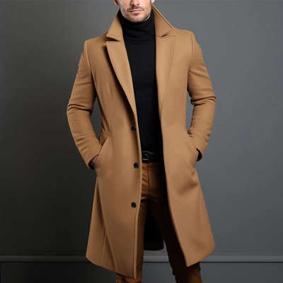 Curtis - Long Sleeve Coat With Pockets