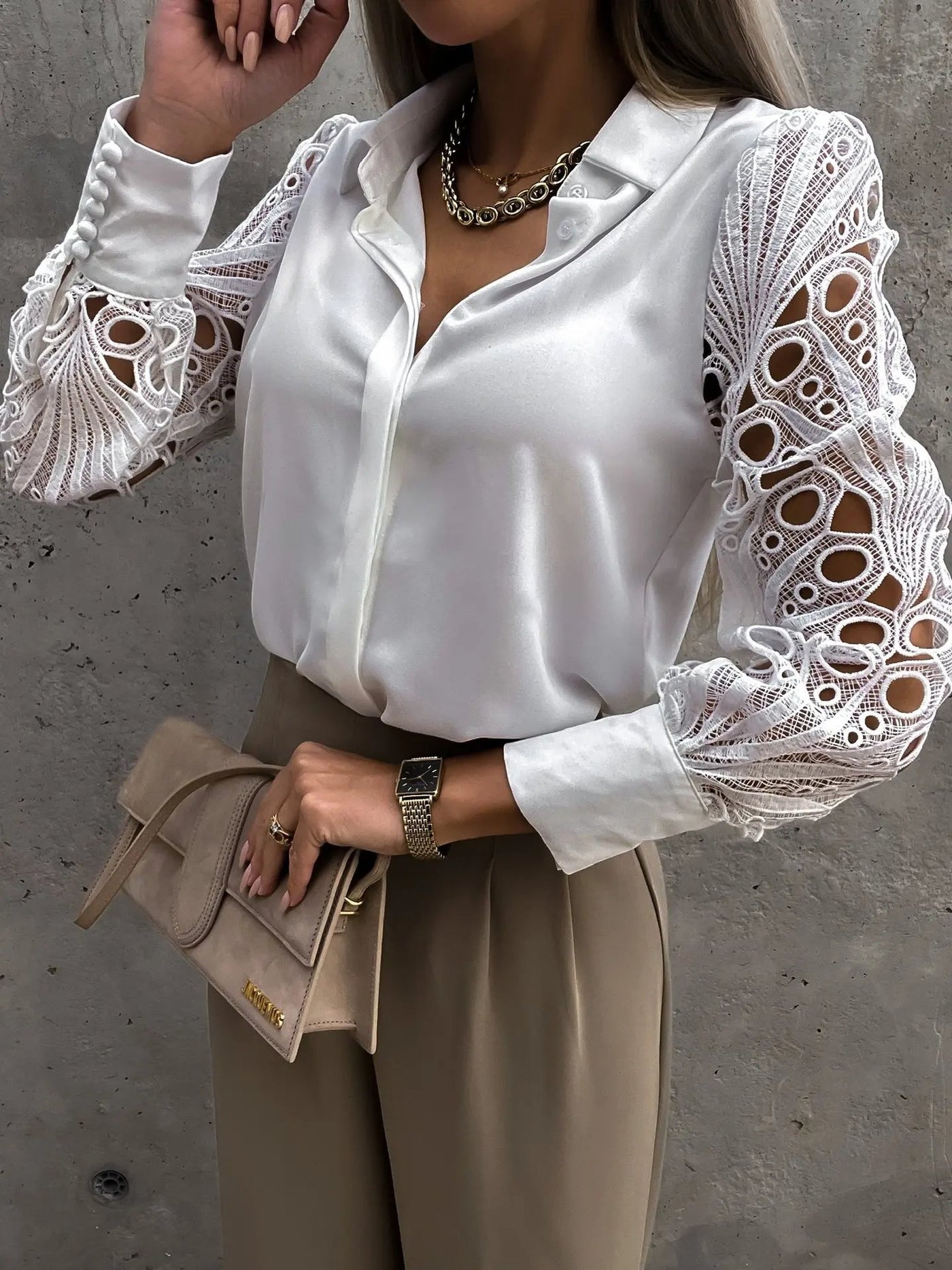 Lilia - Fancy Sleeve Blouse