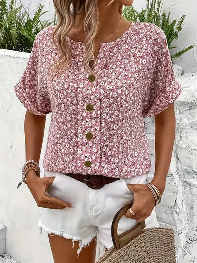 Noelia – The Effortless Floral Blouse