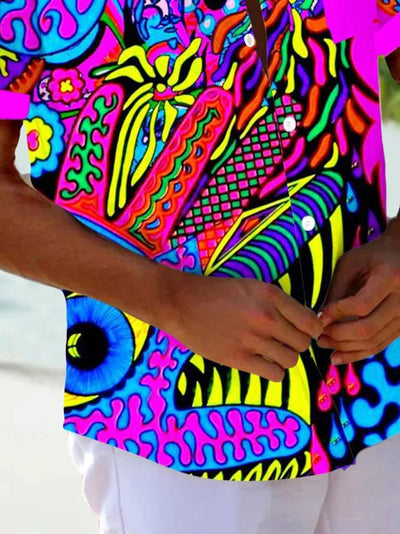 Jake - Texture Print Shirt