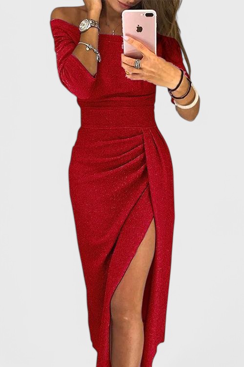 Alexa - Elegant Off-Shoulder Dress