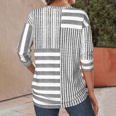 Ruby - Striped Comfort Blouse
