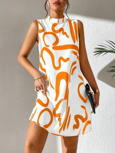 Néa – Abstract Print Mini Dress