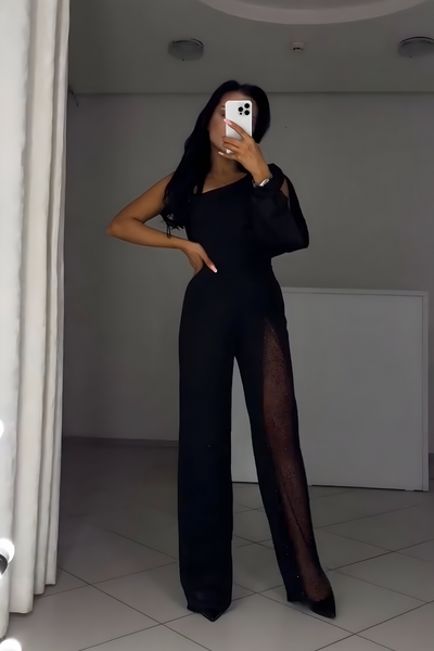 Charmaine - One-Shoulder Jumpsuit