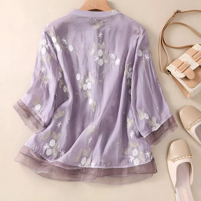 Allegra - Elegant Floral Blouse