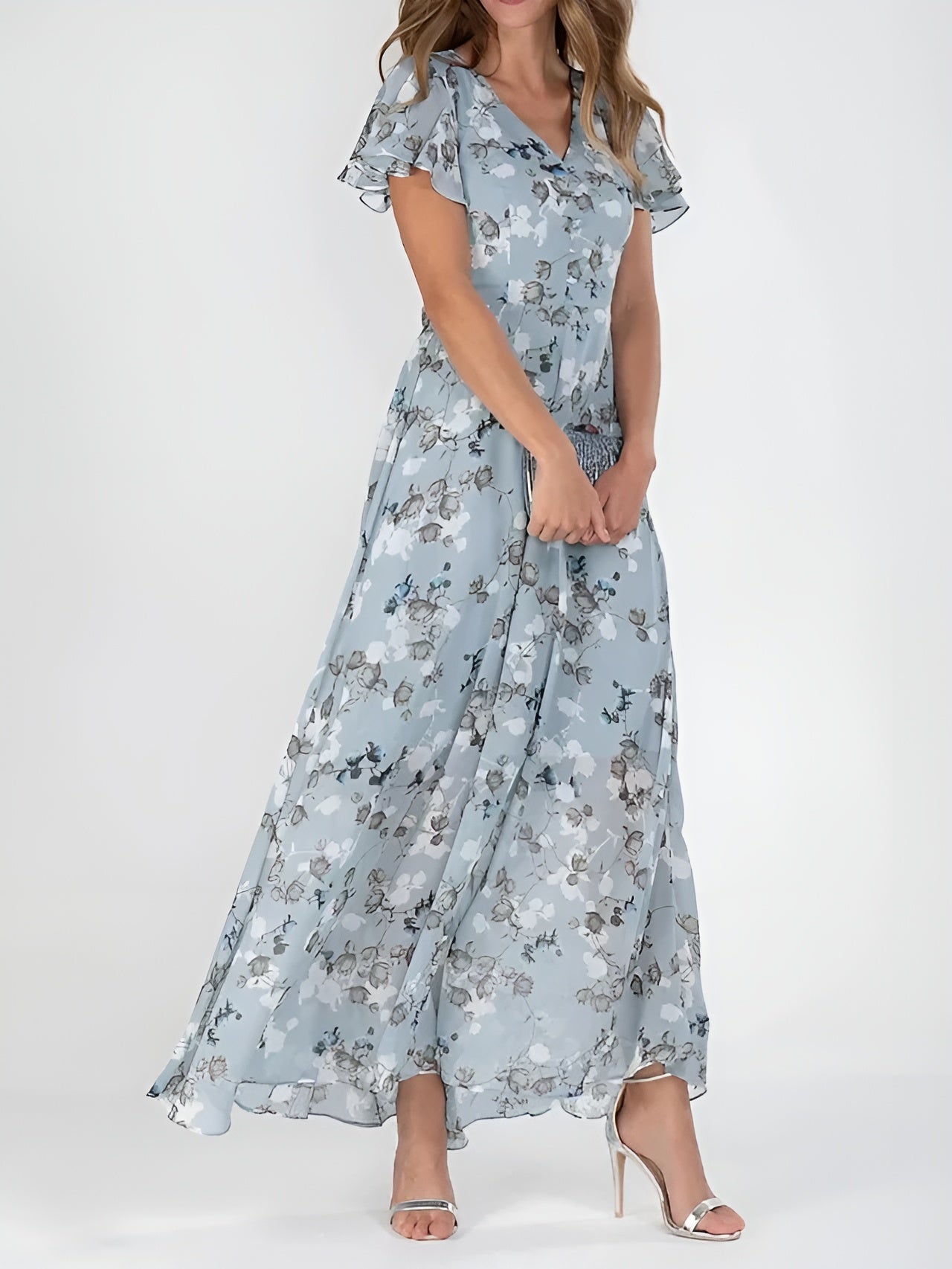 Romina - Floral V-Neck Dress 3