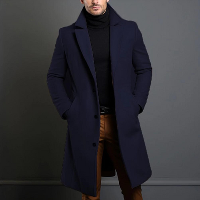 Curtis - Long Sleeve Coat With Pockets