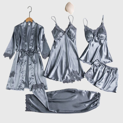 Amber - Women's 5-Piece Nightwear Set