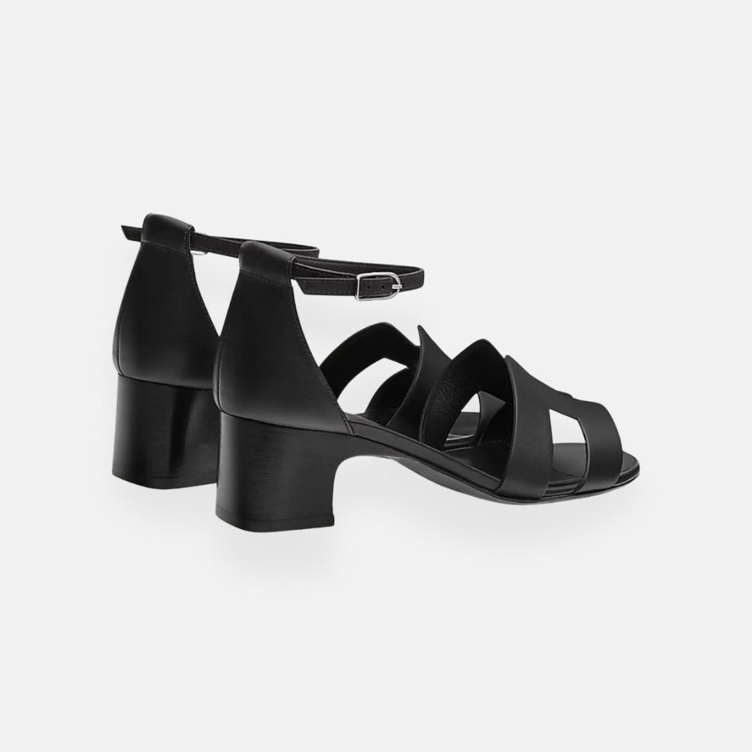 Eleny - Elegant Heeled Sandals with Ankle Strap