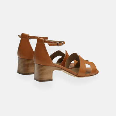 Eleny - Elegant Heeled Sandals with Ankle Strap
