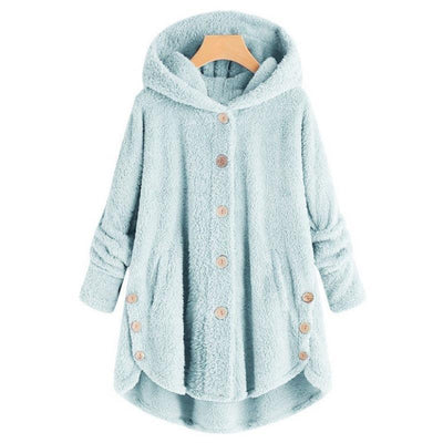 Lyla – Ultra-Soft Hooded Button-Up Fleece Jacket