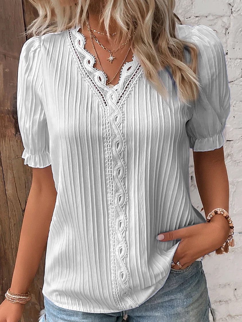 Annelie - V-Neck Blouse
