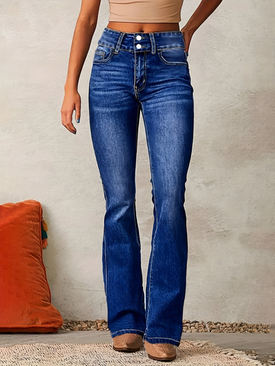 Kaya - High-Waisted Flared Jeans