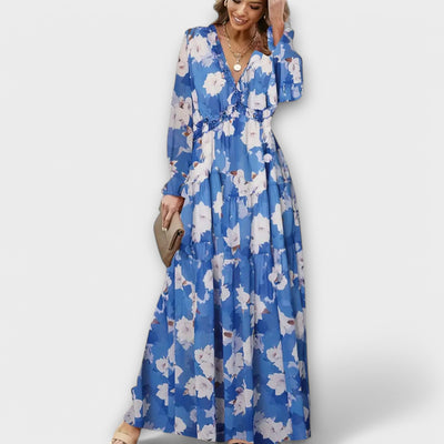 Helen - Elegant Floral Maxi Dress