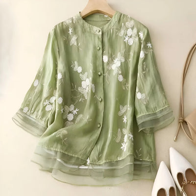 Allegra - Elegant Floral Blouse