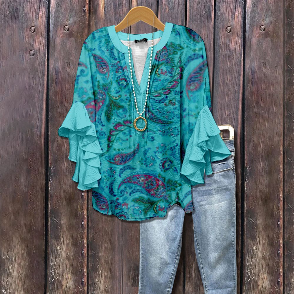Susann - Vintage Floral Blouse 10
