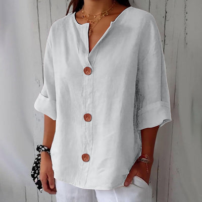 Tanny - Coastal Linen Blouse