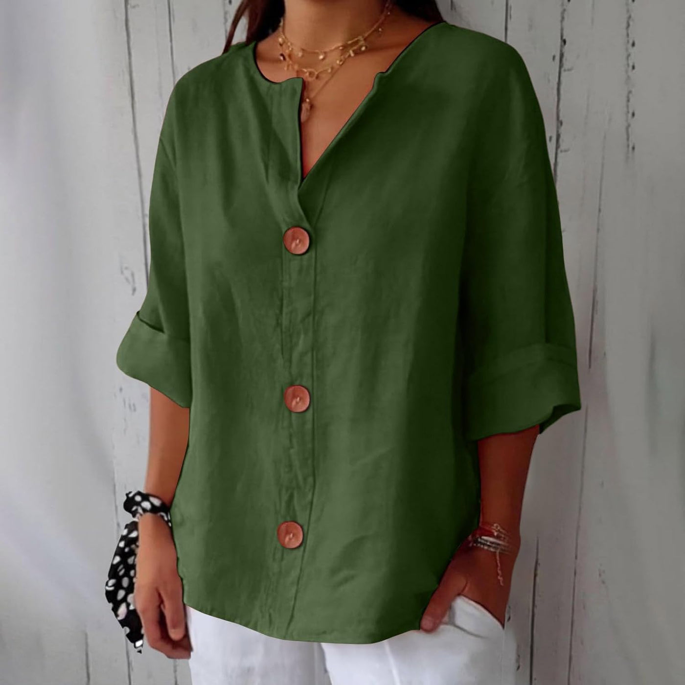 Tanny - Coastal Linen Blouse