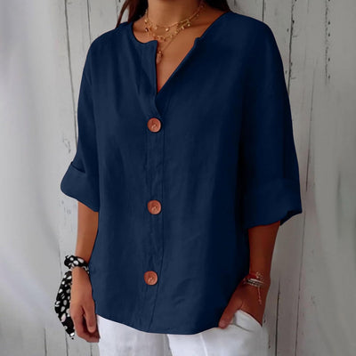 Tanny - Coastal Linen Blouse