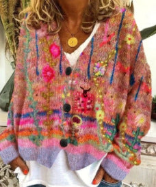 Mileyna - Cozy Printed Sweater 4