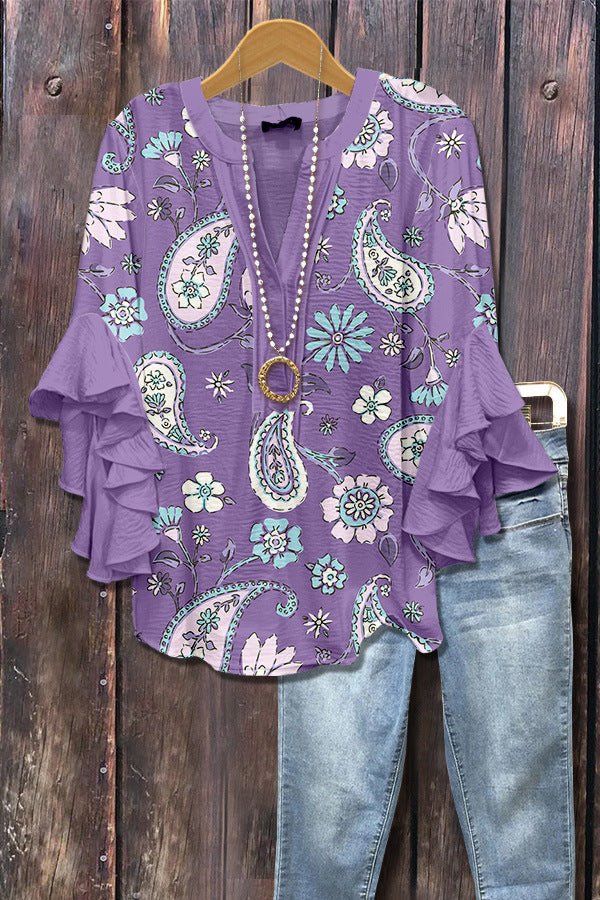 Susann - Vintage Floral Blouse 7