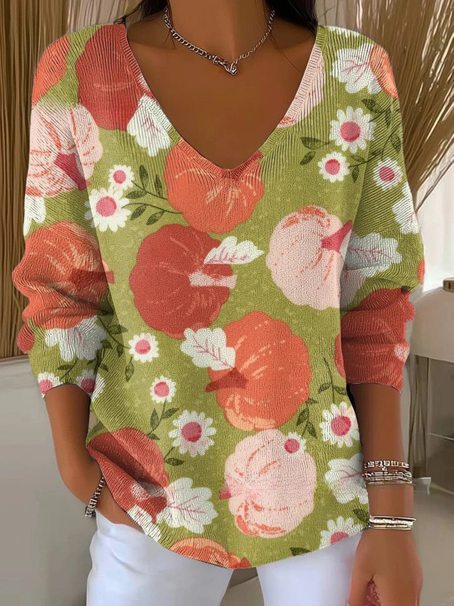 Claire – Stylish V-Neck Knit Sweater 17