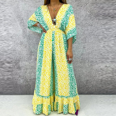 Anthea – Elegant V-Neck & High-Waist Jumpsuit