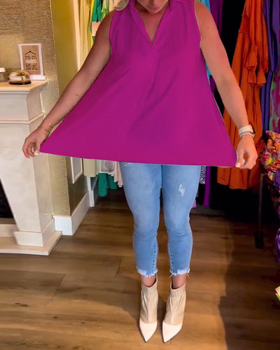 Laluna – Sleeveless Ruffle Top