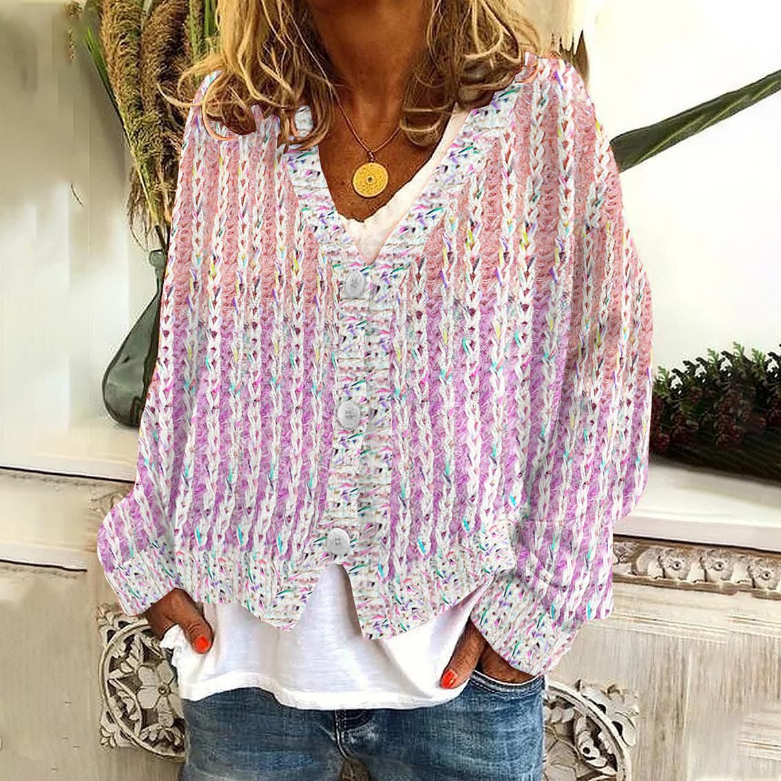 Mileyna - Cozy Printed Sweater 8